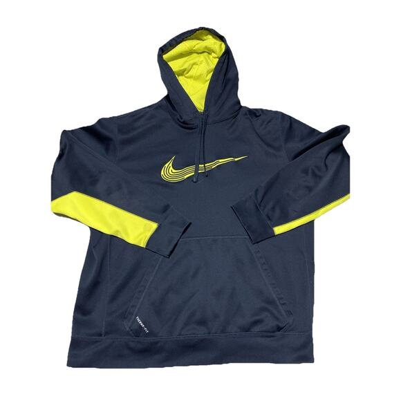 Nike Hoodie Mens Extra Large Therma Fit Tactile Swoosh Sport Fitness Hiphop XL - Picture 1 of 9
